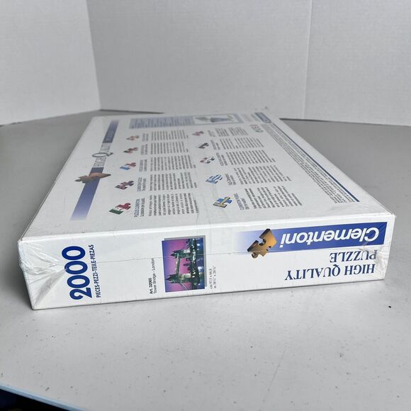 Clementoni 2000 Piece Jigsaw Puzzle London Tower Bridge Dusk Sunset NEW in Wrap - Picture 5 of 5